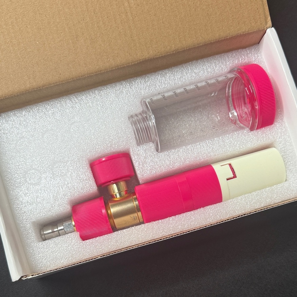 Pink Foam Cannon Accessory - Labelled Bottle Cap